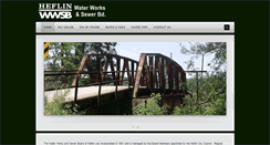 Desktop Screenshot of heflinwaterandsewer.com