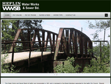 Tablet Screenshot of heflinwaterandsewer.com